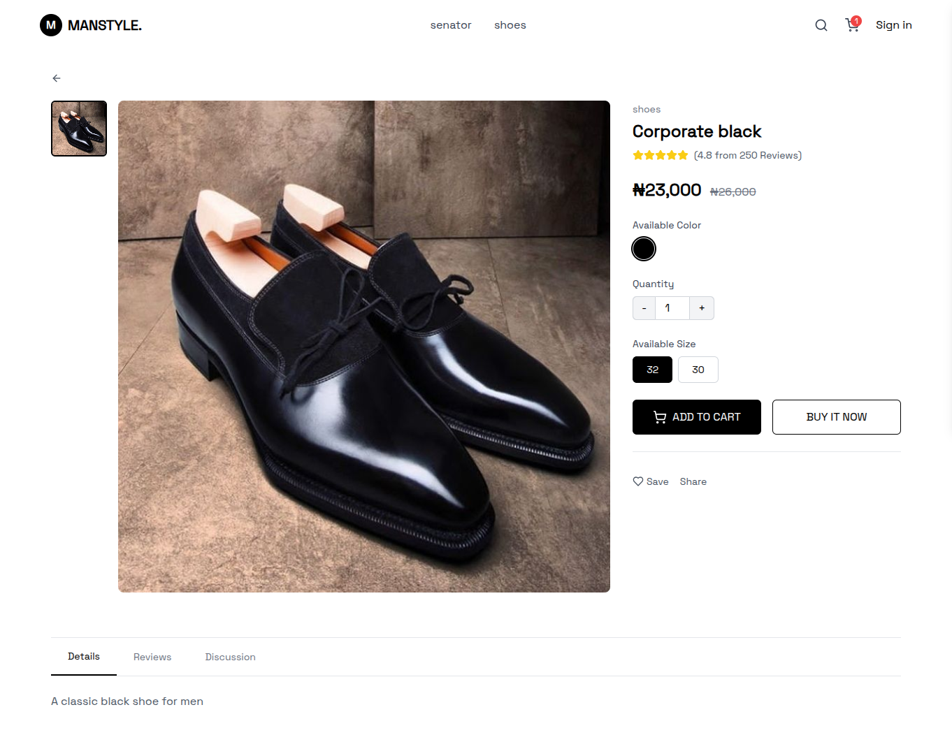 Eccomerc product details